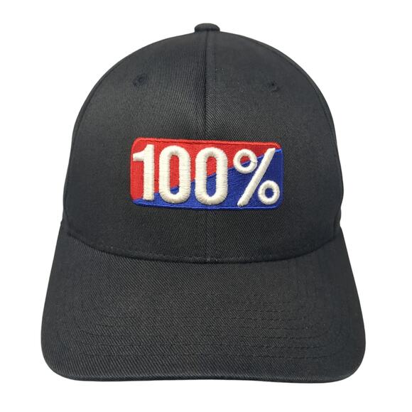 100% A Badge Of Honor Fitted Baseball Cap Black Medium Embroidered Flexfit - Picture 1 of 11